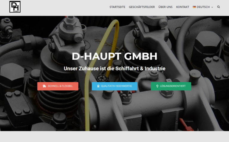 D-Haupt GmbH - Webseite