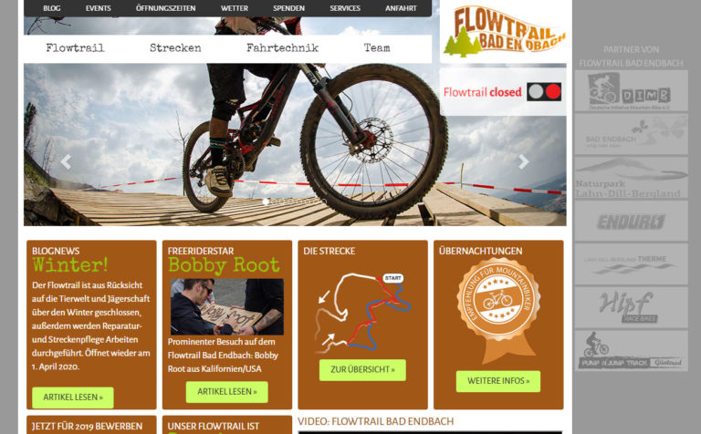 Flowtrail Bad Endbach - Wartung der Webseite